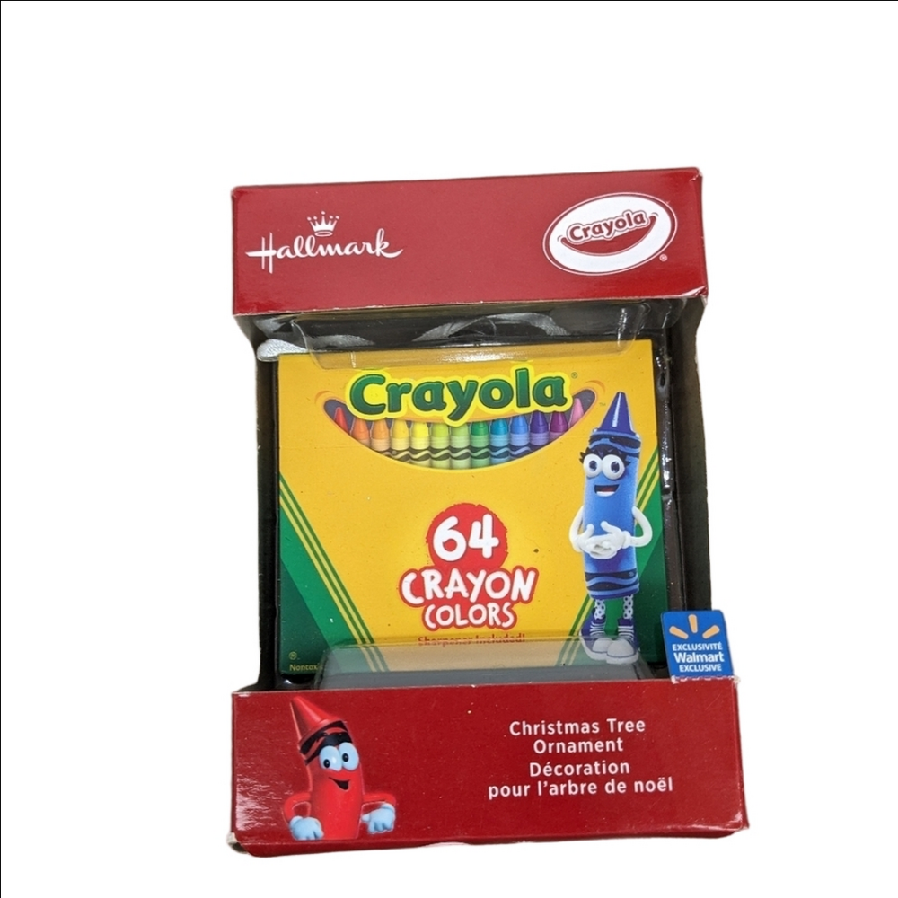 Hallmark Crayola 64 pack Crayon Christmas tree Ornament